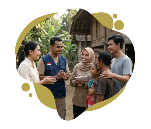 Relawan dan masyarakat saling mendukung